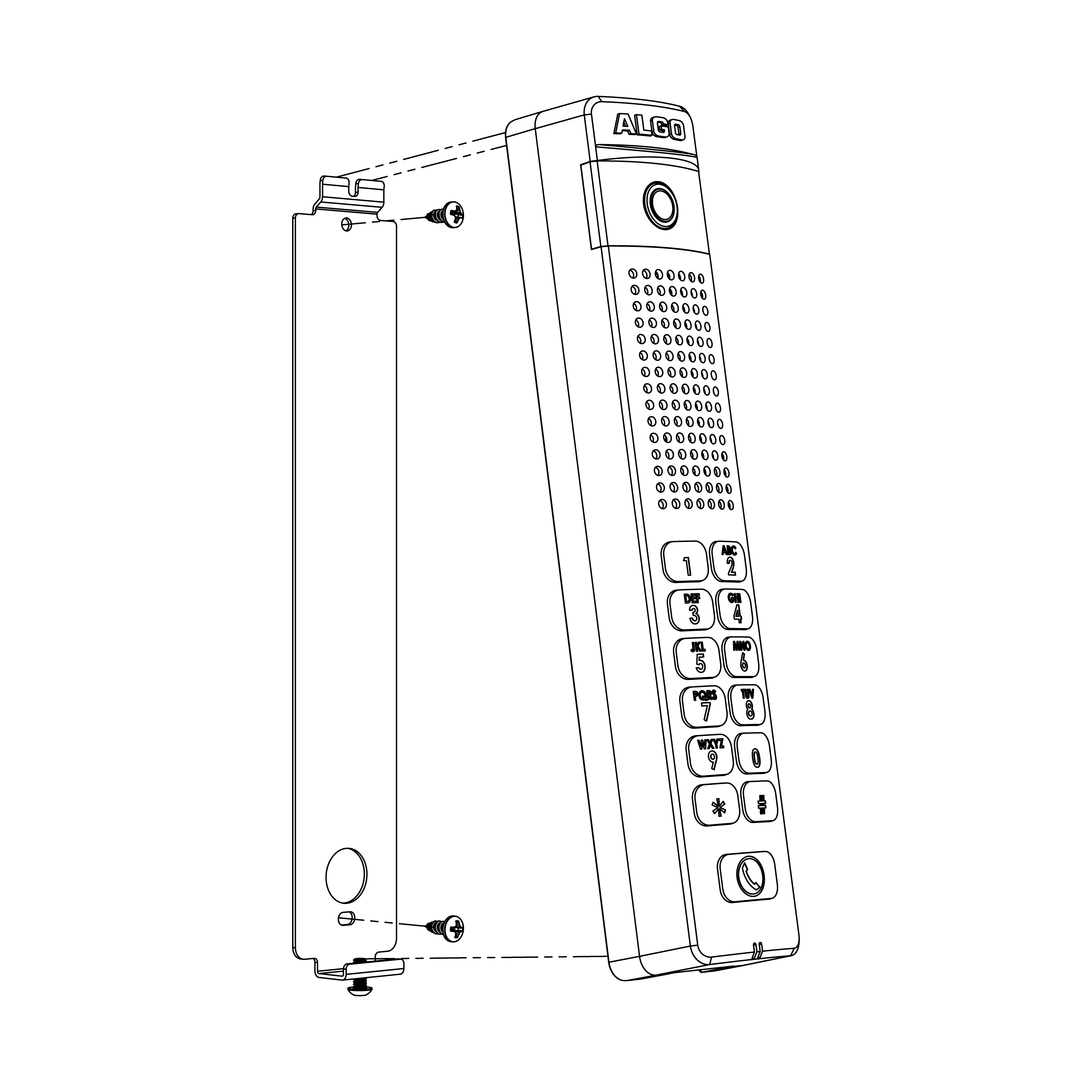 Intercom Line Drawing